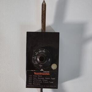 Toastmaster Model 1206 1650 Watt Temperature Control Heat Probe Power Supply